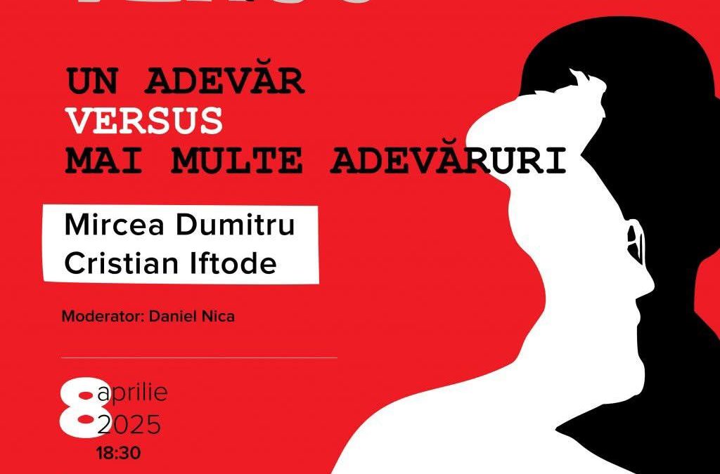 Colegii noștri, Acad. Mircea Dumitru și Prof. dr. Cristian Iftode, invitații lui Daniel Nica la Dezbaterile VERSUS de la Institutul Cultural Român în 08 aprilie 2025