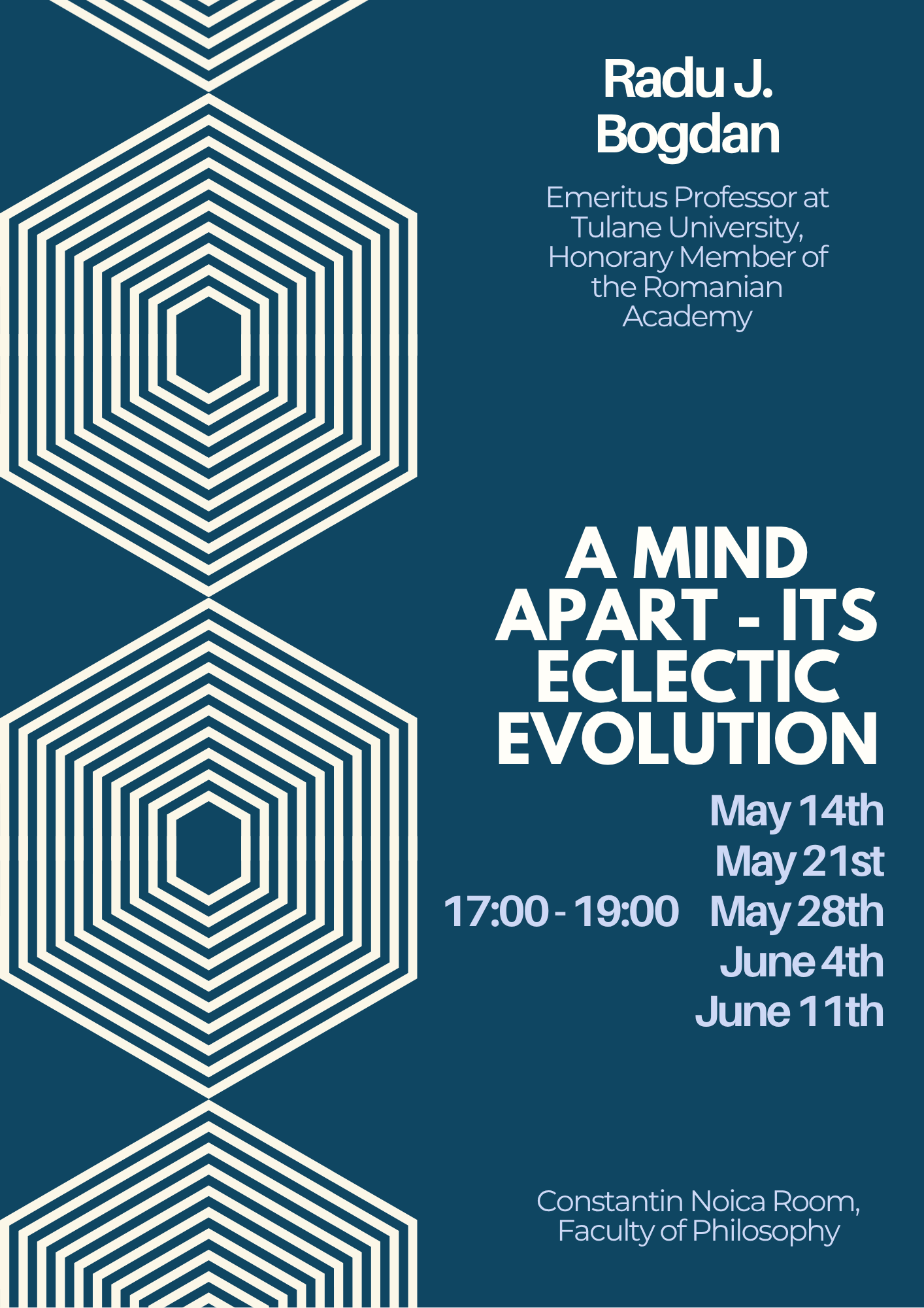 „A Mind Apart: The Ecclectic Evolution Of The Human Mind”: Open Lecture Series, Prof. Radu Bogdan