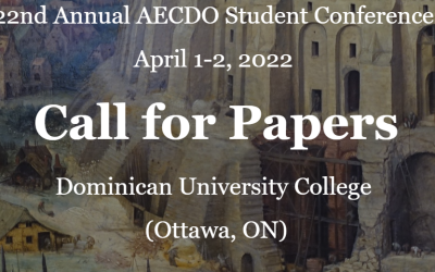 CfP: Culture and Value – 22nd Annual Dominican University College Student Conference. April 1-2, 2022