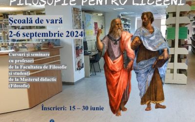 Școală de vară pentru liceeni, Ediția a IV-a, 2-6 septembrie 2024