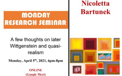 Seminar cercetare DFT „A few thoughts on later Wittgenstein and quasi-realism”