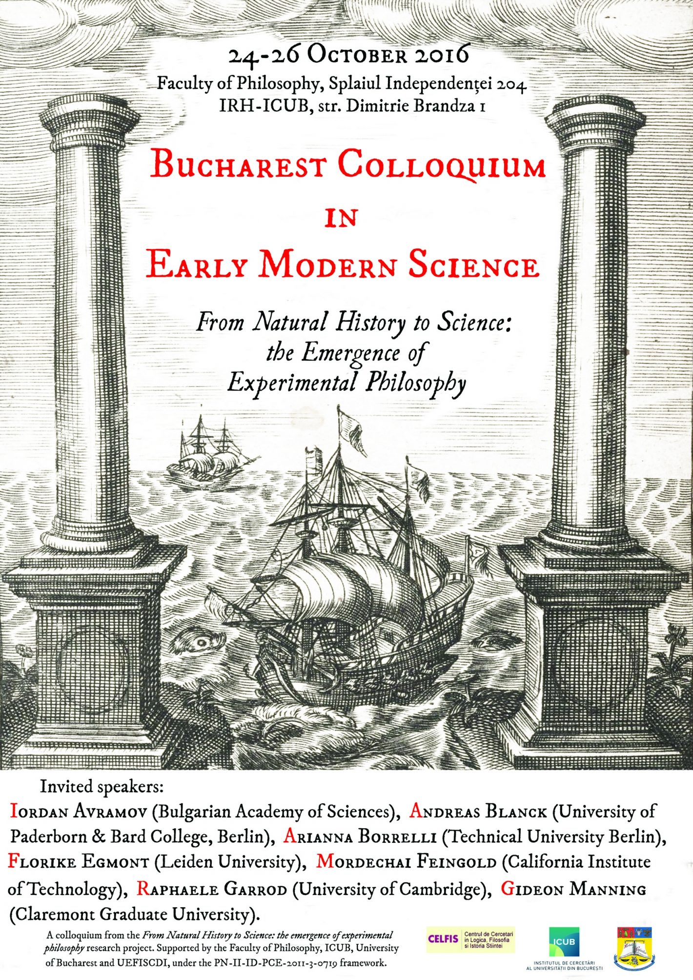 7th Bucharest Colloquium in Early Modern Science