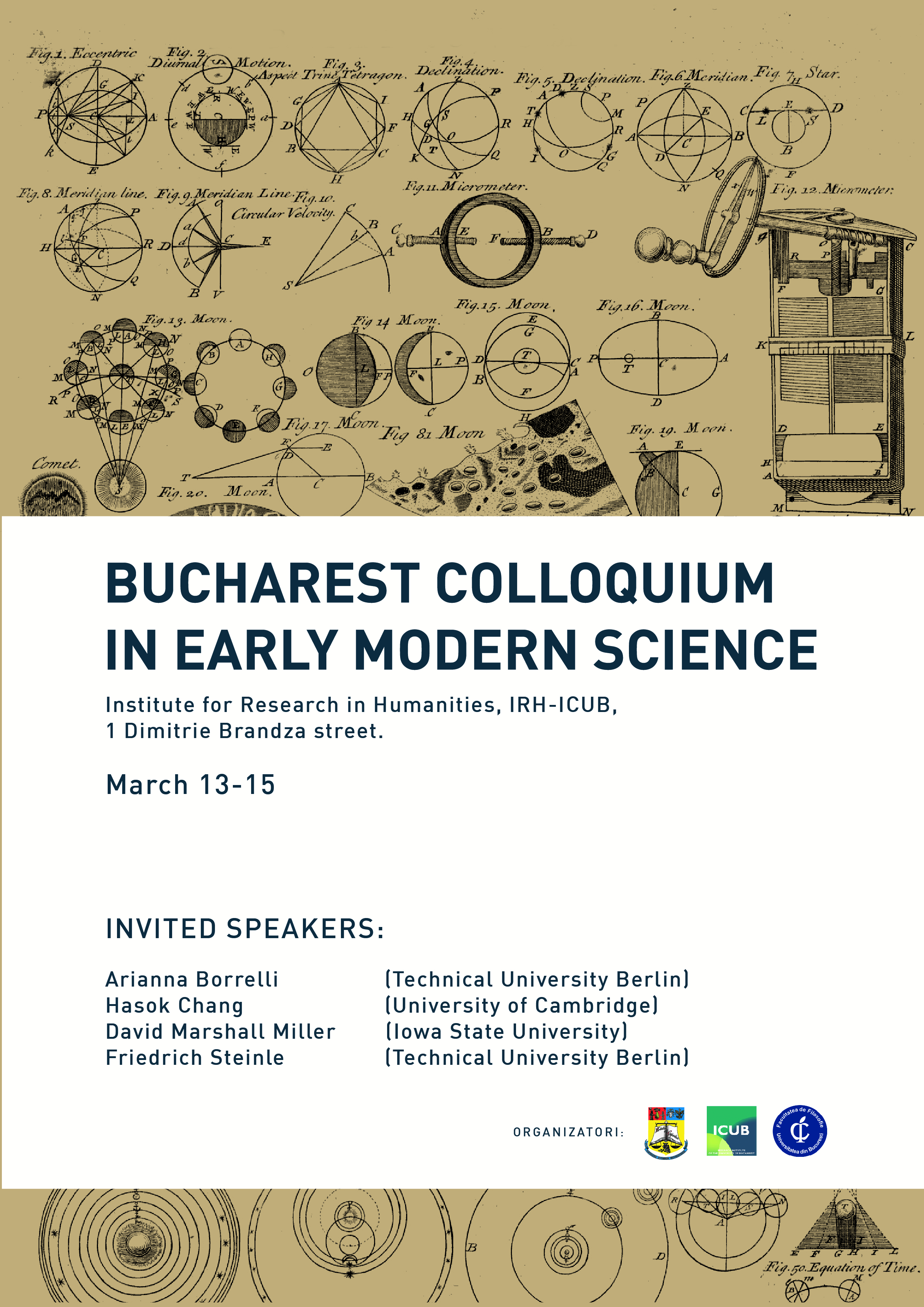 Bucharest Colloquium in Early Modern Science, March 13-15, 2018