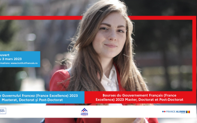 Bursele Guvernului Francez (Master, Doctorat și Postdoctorat): deadline 3 martie 2023