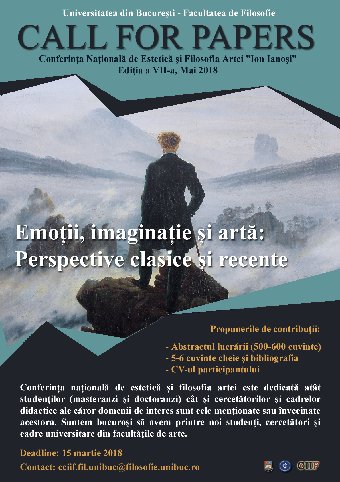 CFP: Conferința națională de estetică și filosofia artei „Ion Ianoși”, ediția a VII-a