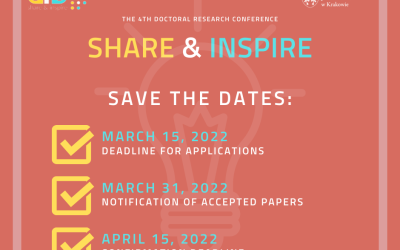 CFP- International Doctoral Research Conference 2022 „Share and inspire: Your Research in the a World Changed by the Pandemic”