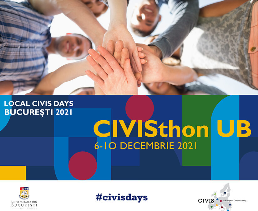 Studenții Universității din București, provocați să participe la CIVISthon UB. Competiția, organizată în cadrul #localCIVISdays București 2021