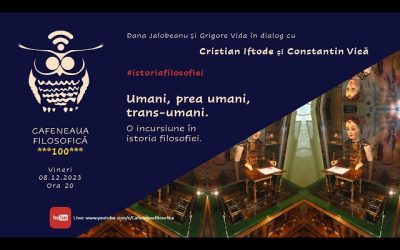 Colegii noștri, Conf. univ. dr. Cristian Iftode și Conf. univ. dr. Constantin Vică, prezenți la Ediţia aniversară cu nr. 100 a Cafenelei filosofice