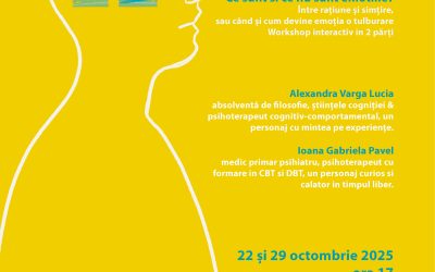 Workshop interactiv „Ce sunt si ce nu sunt emotiile” – 22 și 29 octombrie 2025