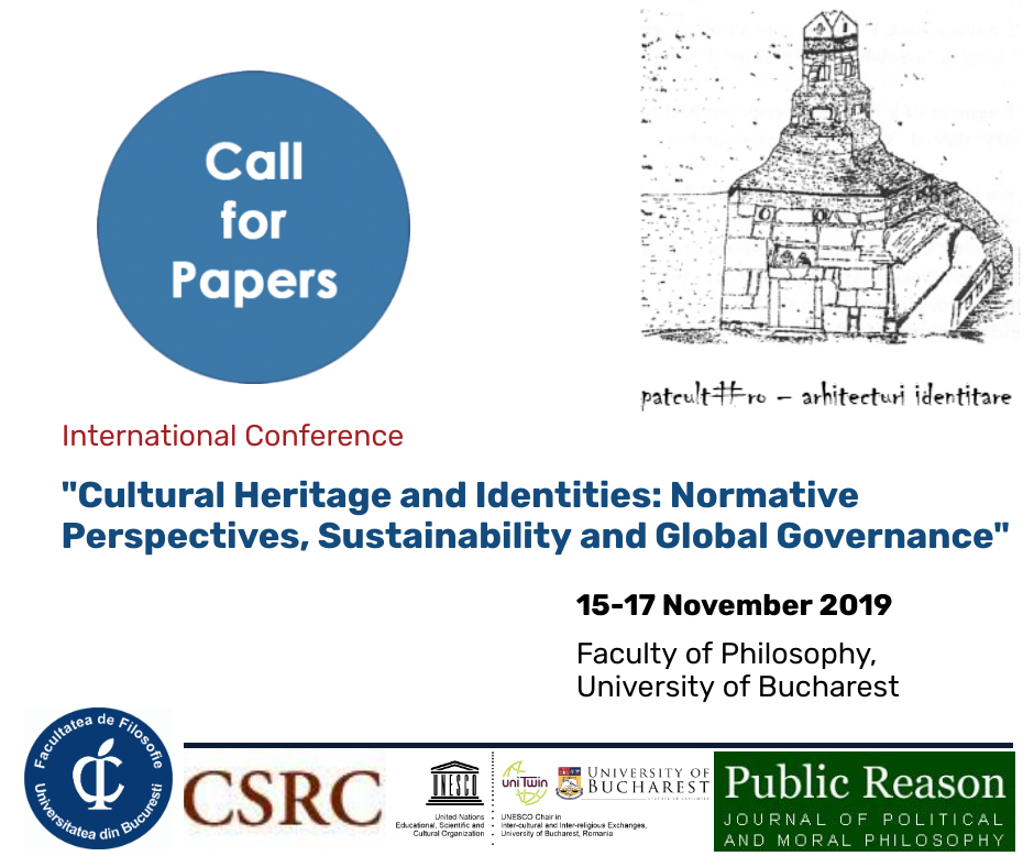 Call for Papers: International Conference “Cultural Heritage and Identities: Normative Perspectives, Sustainability and Global Governance”, 15-17 November 2019