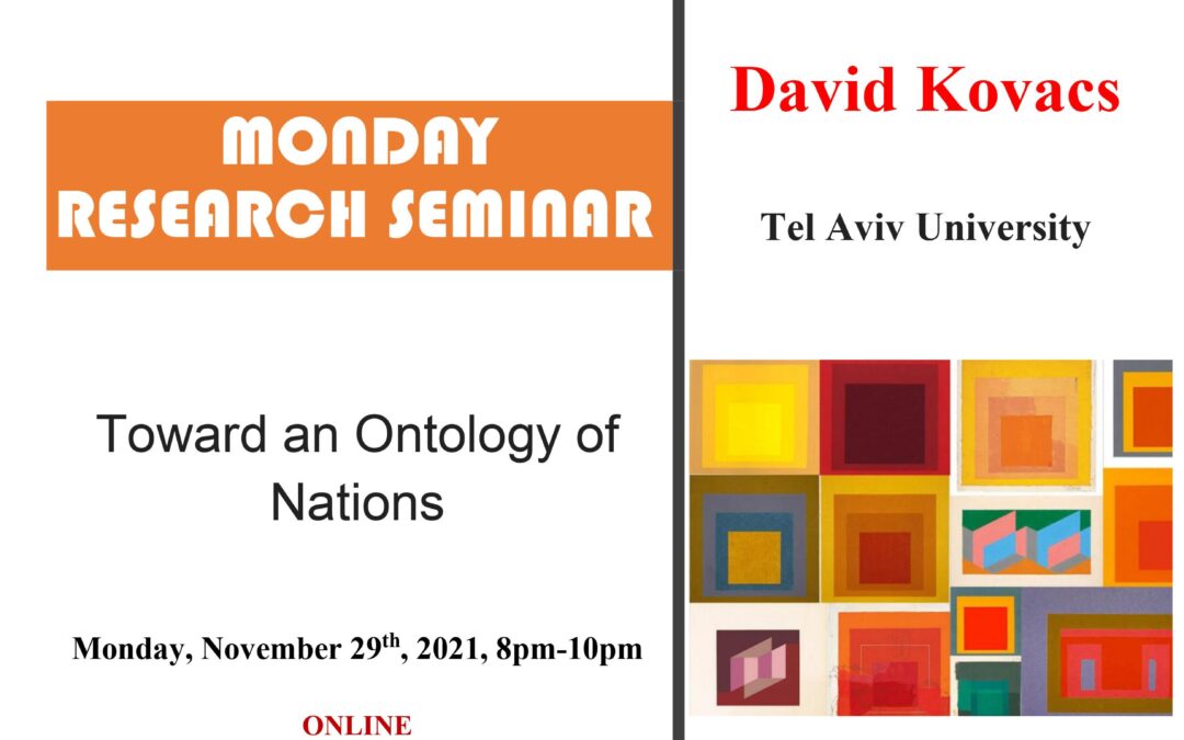 Seminar cercetare DFT ‘Toward an ontology of nations’