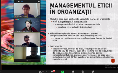 Cercetători universitari din Republica Moldova, România și Ucraina au participat la masa rotundă: „Etica în organizații: aspecte teoretice și aplicative”, organizată de Universitatea de Stat din Moldova