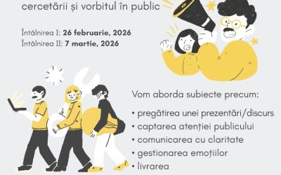 Orientare în carieră pentru cercetători: diseminarea rezultatelor cercetării și vorbitul în public