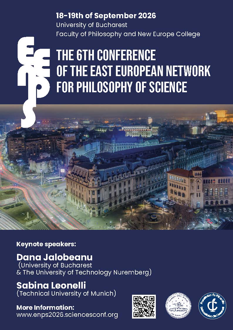 Filosofia științei în Europa de Est: cea de-a VI-a Conferință a East European Network for Philosophy of Science – 18-19 septembrie 2026