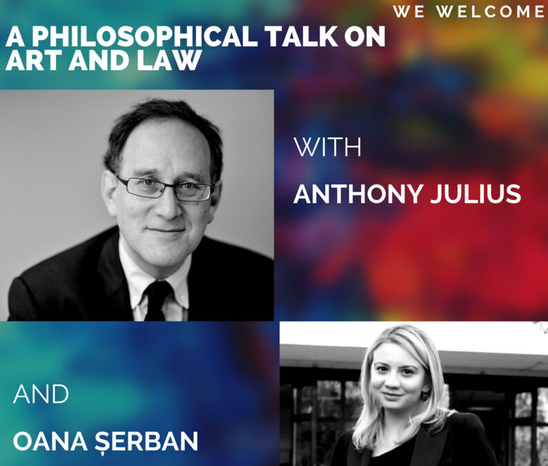 Press Release: A PHILOSOPHICAL TALK ON ART AND LAW with professor ANTHONY JULIUS