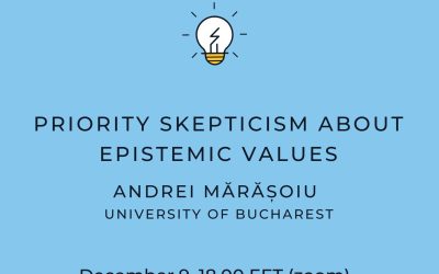ALEF Seminar: Andrei MĂRĂȘOIU, „Priority skepticism about epistemic values”