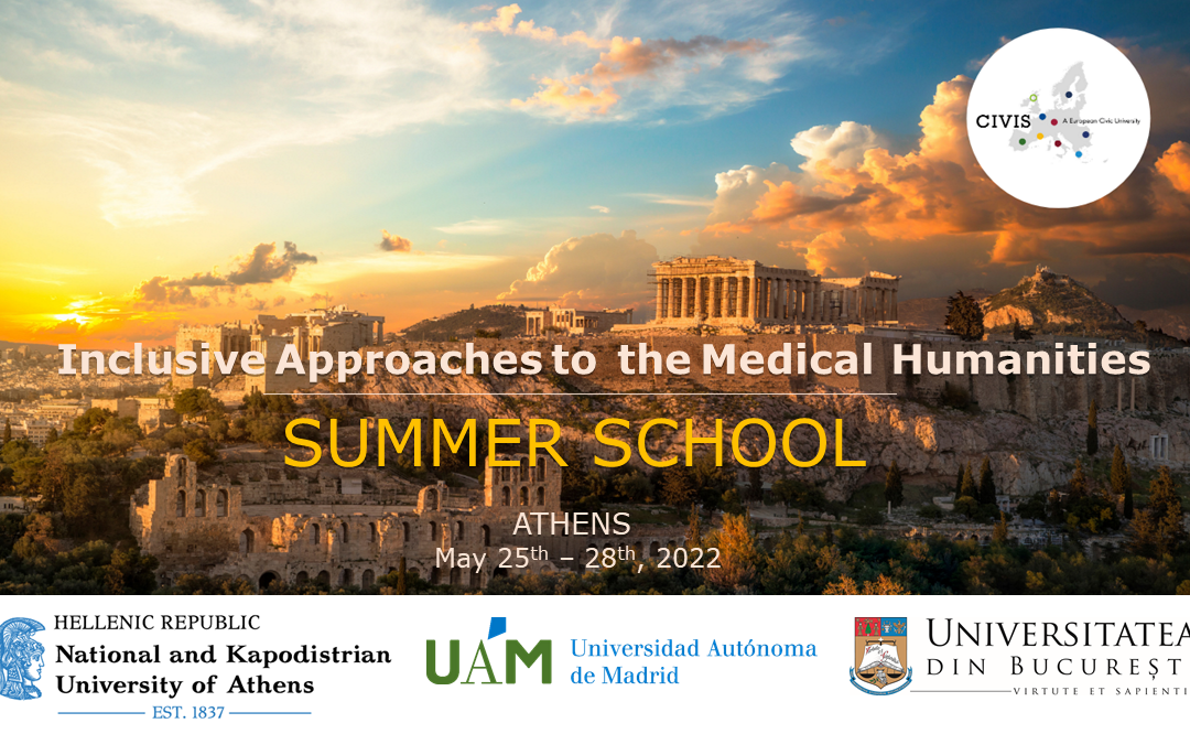 CfP: Hybrid Inclusive Approaches to the Medical Humanities Summer School Athens, May 25-28th, 2022