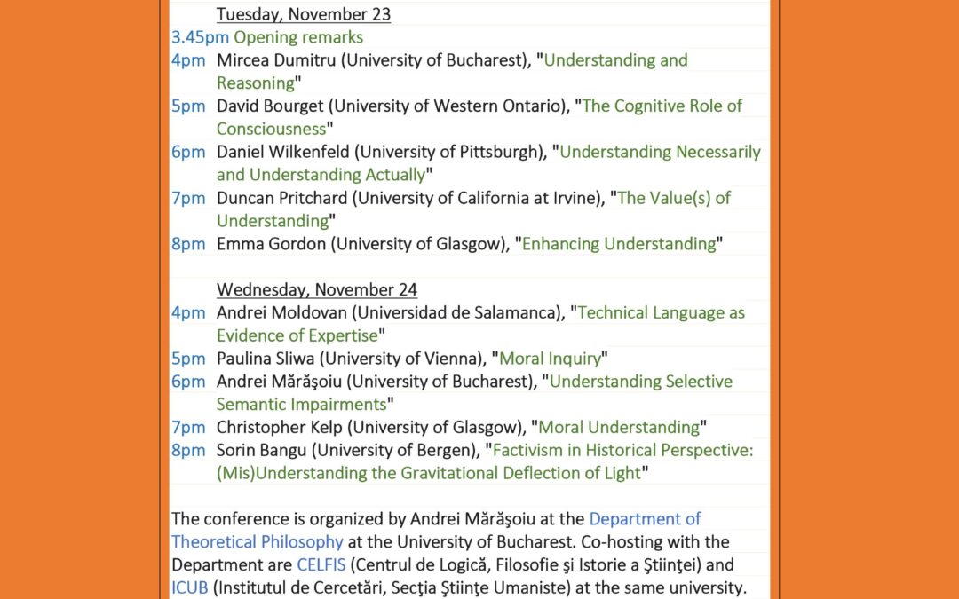 Conferinţa virtuală “Understanding II”