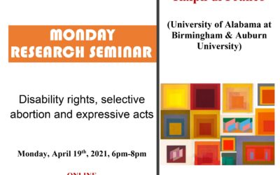Seminar cercetare DFT „Disability rights, selective abortion and expressive acts”
