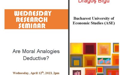 Seminar cercetare DFT „Are moral analogies deductive?”