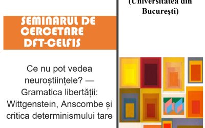 O nouă ediţie a seminarului de cercetare DFT-CELFIS: Gheorghe Ştefanov, 11 mai 2026