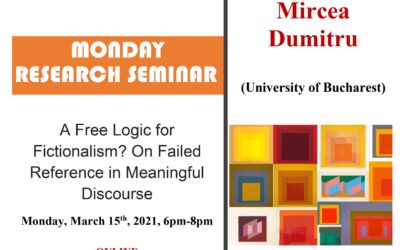 Seminar cercetare DFT „A Free Logic for Fictionalism? On Failed Reference in Meaningful Discourse”