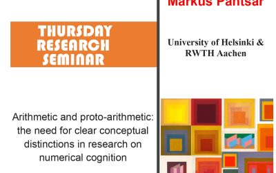 Seminar cercetare DFT „Arithmetic and proto-arithmetic: the need for clear conceptual distinctions in research on numerical cognition”