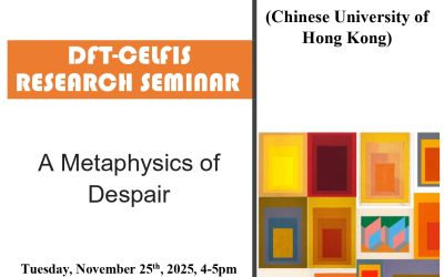 Seminar cercetare DFT ‘A Metaphysics of Despair’