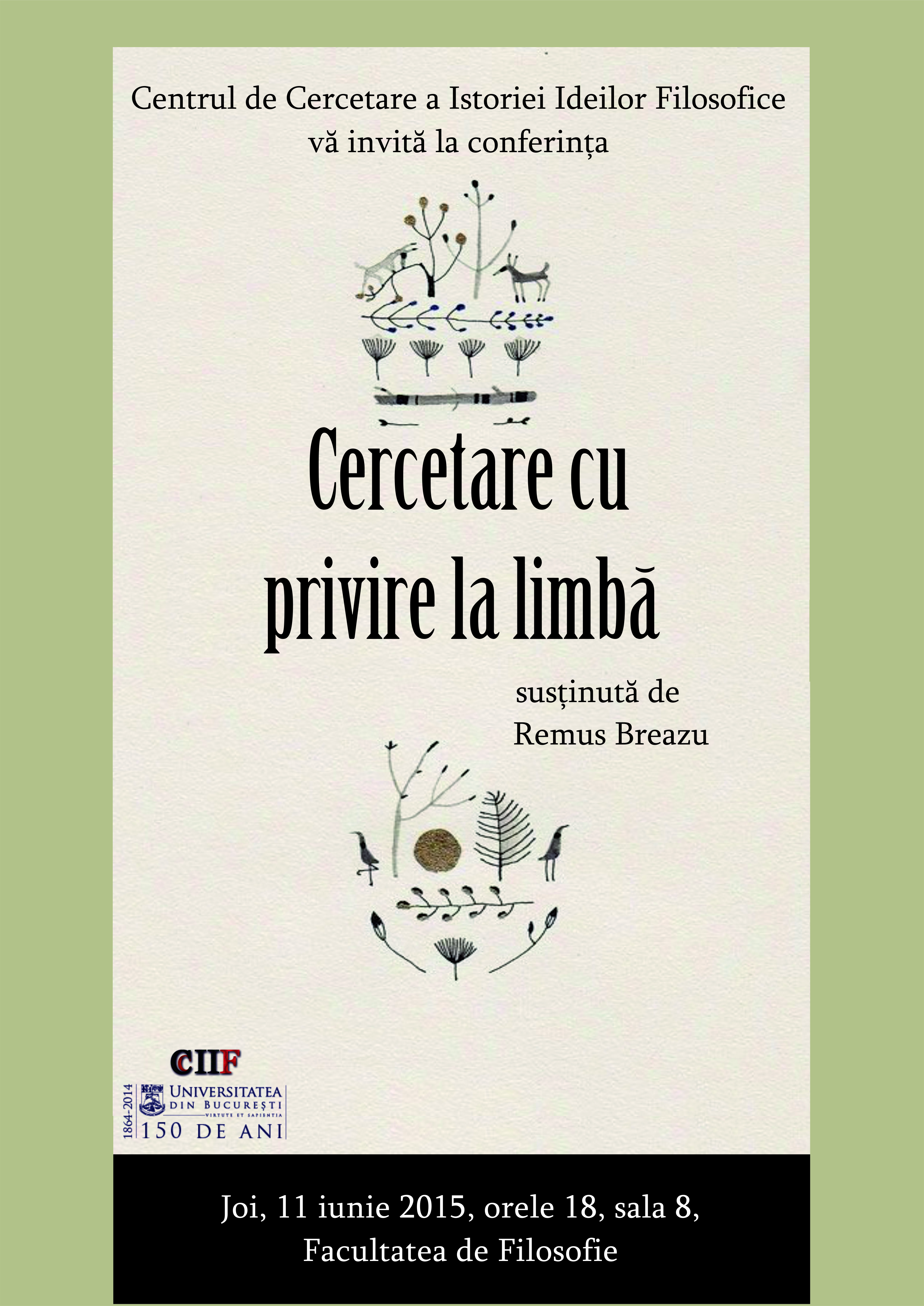 CCIF: Conferinta „Cercetare cu privire la limba”