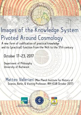 Optional intensive course „Images of the Knowledge System Pivoted Around Cosmology.”, October 17-23, 2017