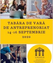 Studenții Facultății de Filosofie sunt așteptați să se înscrie în cadrul Taberei de antreprenoriat a Universității din București – 14-16 sept (online)