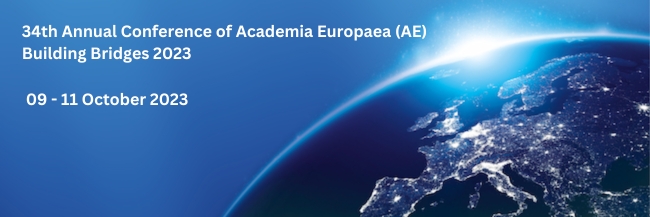 Acad. Mircea Dumitru, keynote speaker la la The 34th Annual Conference of Academia Europaea (AE) and 12th of the Young Academy of Europe, 9-11 October 2023